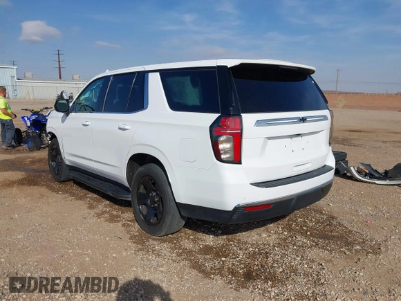 2021 Chevrolet Tahoe Commercial with VIN 1GNSKLED2MR374859, listed as a IAAI auction lot 40736376 with 83,417 mi miles and . Bid and sale history available at DreamBid. Image 3.