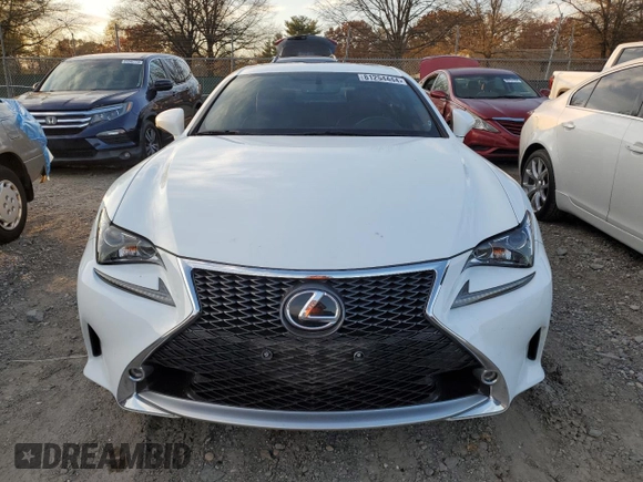 2017 Lexus RC with VIN JTHSM5BC6H5002401, listed as a Copart auction lot 81254444 with 55,934 mi miles and Salvage Title. Bid and sale history available at carsss.com. Image 5.