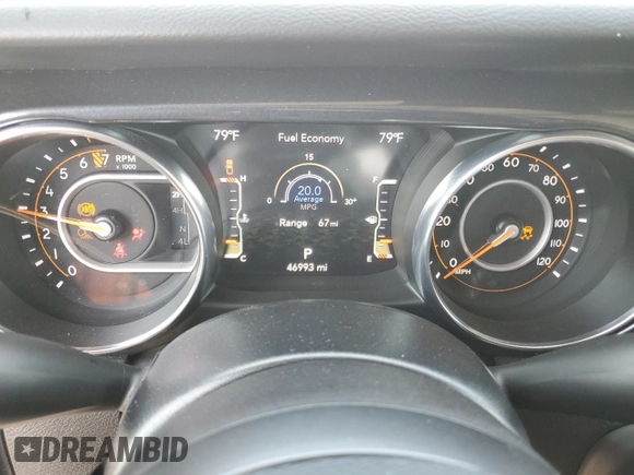 2022 Jeep Gladiator Altitude с VIN 1C6HJTAG1NL164724, выставлен на аукционе Copart как лот 62400065 с пробегом 46 993 миль миль и Списание • Salvage title. История ставок и продаж доступна на DreamBid. Изображение 9.