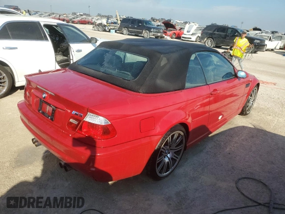 2003 BMW 3 Series M3 with VIN WBSBR93453PK03651, listed as a Copart auction lot 74519584 with 0 mi miles and Salvage Title. Bid and sale history available at carsss.com. Image 3.