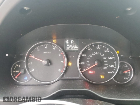2013 Subaru Legacy 2.5i with VIN 4S3BMBA63D3040525, listed as a Copart auction lot 53311015 with 190,000 mi miles and Clean Title. Bid and sale history available at DreamBid. Image 9.