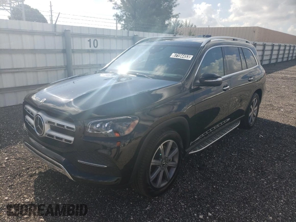 2022 Mercedes-Benz GLS with VIN 4JGFF5KE2NA708911, listed as a Copart auction lot 67194453 with 26,465 mi miles. Bid and sale history available at carsss.com. Image 1.