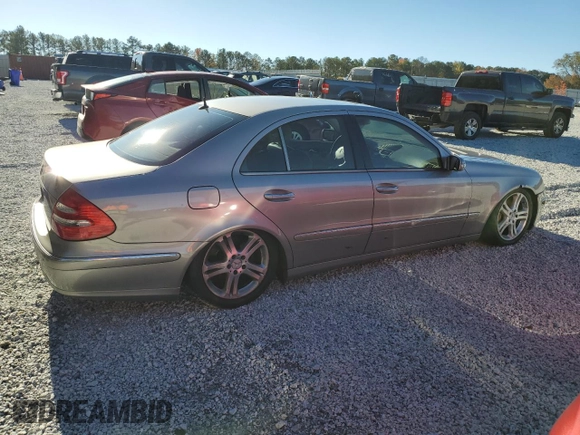 2004 Mercedes-Benz E-Class 5.0L with VIN WDBUF70J44A406041, listed as a Copart auction lot 80153574 with 0 mi miles and Salvage Title. Bid and sale history available at carsss.com. Image 3.