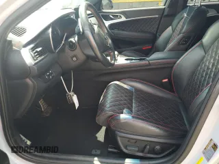 2019 Genesis G70 Advanced with VIN KMTG44LA9KU019674, listed as a Copart auction lot 63004515 with 60,493 mi miles and Salvage title. Bid and sale history available at DreamBid. Image 7.