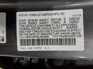 2020 Honda Accord EX-L с VIN 1HGCV3F53LA003042, выставлен на аукционе Copart как лот 47653225 с пробегом 73 186 миль миль и Списание • Salvage title. История ставок и продаж доступна на DreamBid. Изображение 12.