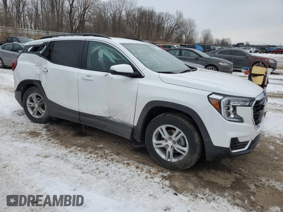 2024 GMC Terrain SLE z VIN 3GKALTEG3RL169100, wystawiony jako Copart lot #44149225 z przebiegiem 12 641 mil mil oraz Nie do naprawy • Non repairable. Historia ofert i sprzedaży dostępna na DreamBid. Obrazek 4.
