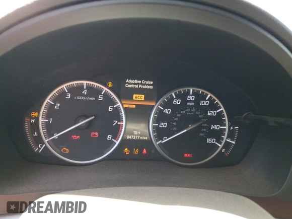 2019 Acura ILX with VIN 19UDE2F34KA009878, listed as a Copart auction lot 48361465 with 47,377 mi miles and Salvage Title. Bid and sale history available at carsss.com. Image 9.