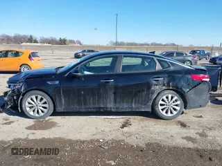2018 Kia Optima S with VIN 5XXGT4L38JG268362, listed as a IAAI auction lot 41633956 with 79,347 mi miles and . Bid and sale history available at DreamBid. Image 15.