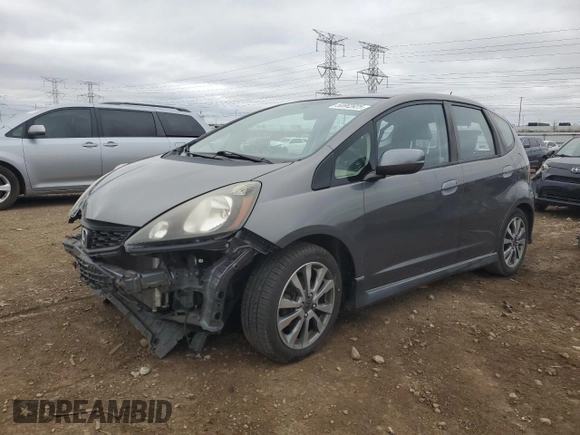 2013 Honda Fit Sport with VIN JHMGE8H52DC070276, listed as a Copart auction lot 50663925 with 170,716 mi miles and Salvage Title. Bid and sale history available at carsss.com. Image 1.