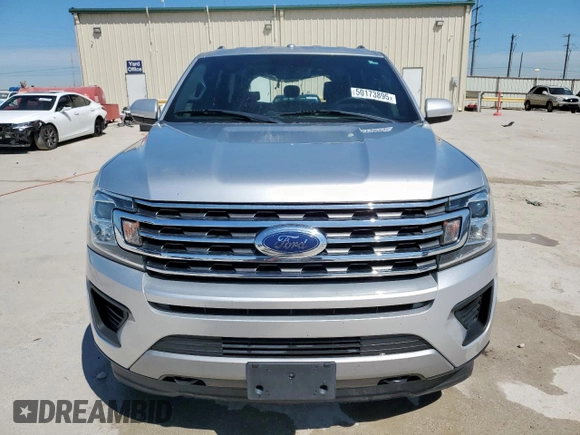 2019 Ford Expedition Max XLT with VIN 1FMJK1JT8KEA37151, listed as a Copart auction lot 50173895 with 142,360 mi miles and Salvage Title. Bid and sale history available at DreamBid. Image 5.