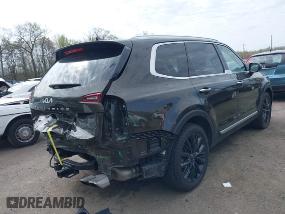 2022 Kia Telluride SX with VIN 5XYP54HC4NG271392, listed as a IAAI auction lot 42019407 with 50,971 mi miles and . Bid and sale history available at DreamBid. Image 4.