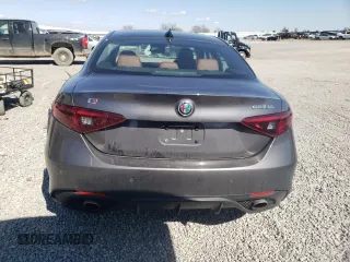 2019 Alfa Romeo Giulia Ti with VIN ZARFANBN9K7601162, listed as a Copart auction lot 53297925 with 55,288 mi miles and Salvage title. Bid and sale history available at DreamBid. Image 6.