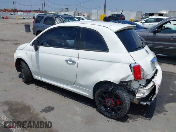 2015 FIAT 500 Sport with VIN 3C3CFFBR9FT657275, listed as a IAAI auction lot 42497569 with 87,011 mi miles and . Bid and sale history available at DreamBid. Image 3.