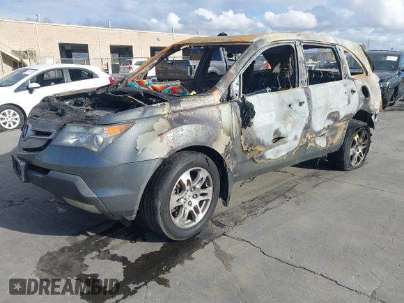 2008 Acura MDX Tech Pkg with VIN 2HNYD28308H535817, listed as a IAAI auction lot 40879766 with 1 mi miles. Bid and sale history available at carsss.com. Image 2.