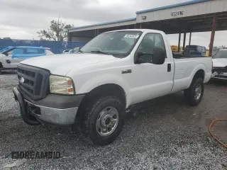 2006 Ford Super Duty F-250 XL with VIN 1FTNF20566EB34826, listed as a Copart auction lot 48243525 with 198,663 mi miles and Salvage Title. Bid and sale history available at carsss.com. Image 1.