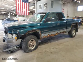 1998 Dodge Ram 1500 with VIN 3B7HF13Z0WG206831, listed as a Copart auction lot 45187745 with 225,200 mi miles and Salvage Title. Bid and sale history available at carsss.com. Image 1.