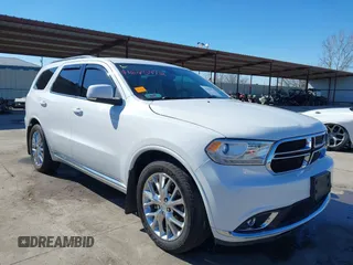 2016 Dodge Durango Limited with VIN 1C4RDHDG8GC475227, listed as a IAAI auction lot 41625472 with 125,159 mi miles. Bid and sale history available at carsss.com. Image 1.