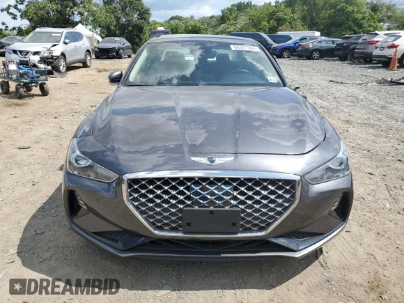 2020 Genesis G70 2.0T with VIN KMTG34LA9LU062884, listed as a Copart auction lot 68301304 with 92,700 mi miles and Salvage Title. Bid and sale history available at carsss.com. Image 5.