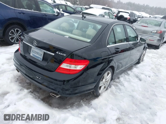 2011 Mercedes-Benz C 300 Sport with VIN WDDGF8BB0BR133565, listed as a IAAI auction lot 41564508 with 88,474 mi miles and . Bid and sale history available at DreamBid. Image 4.