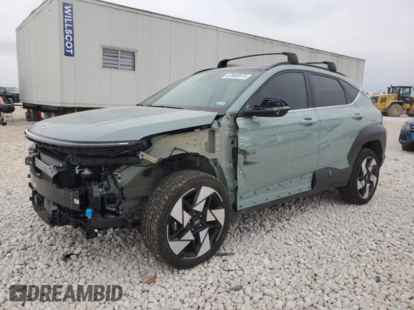 2025 Hyundai Kona Limited with VIN KM8HECA30SU187634, listed as a Copart auction lot 87868575 with 2,698 mi miles and Salvage Title. Bid and sale history available at DreamBid. Image 1.