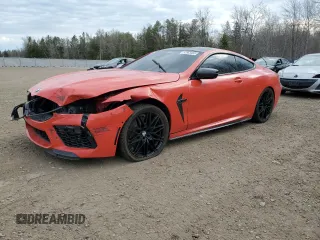 2020 BMW M8 Competition z VIN WBSAE0C03LBM08348, wystawiony jako Copart lot #52863465 z przebiegiem 78 160 mil mil oraz Szkoda całkowita • Salvage title. Historia ofert i sprzedaży dostępna na DreamBid. Obrazek 1.