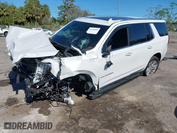 2022 GMC Yukon SLT with VIN 1GKS1BKT7NR329018, listed as a IAAI auction lot 41181065 with 50,551 mi miles. Bid and sale history available at carsss.com. Image 17.