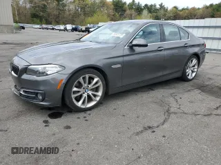2014 BMW 5 Series 535d xDrive with VIN WBAFV3C55ED685081, listed as a Copart auction lot 55305735 with 112,128 mi miles and Salvage title. Bid and sale history available at DreamBid. Image 1.