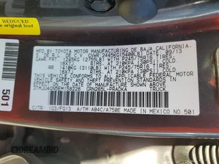 2014 Toyota Tacoma PreRunner with VIN 3TMJU4GN5EM158226, listed as a Copart auction lot 48580455 with Not Provided miles and Salvage Title. Bid and sale history available at DreamBid. Image 12.
