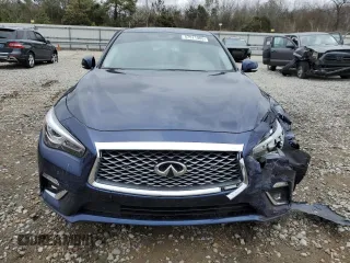 2024 Infiniti Q50 Luxe with VIN JN1EV7BP5RM601570, listed as a Copart auction lot 47571985 with 7,019 mi miles and Salvage title. Bid and sale history available at DreamBid. Image 5.