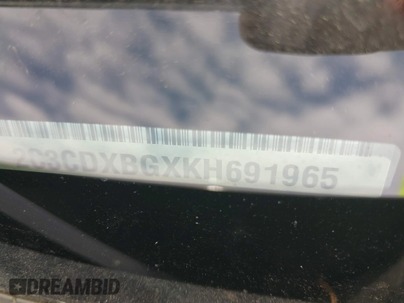 2019 Dodge Charger SXT with VIN 2C3CDXBGXKH691965, listed as a IAAI auction lot 41647463 with 158,529 mi miles and . Bid and sale history available at DreamBid. Image 15.