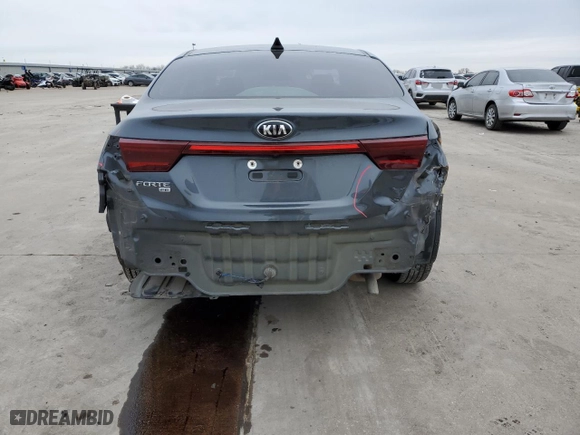 2021 Kia Forte LXS with VIN 3KPF24AD0ME320137, listed as a Copart auction lot 45995215 with 48,476 mi miles and Salvage Title. Bid and sale history available at carsss.com. Image 6.
