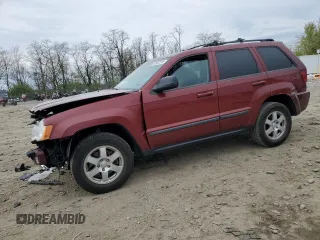 2008 Jeep Grand Cherokee Laredo with VIN 1J8GR48K68C240142, listed as a Copart auction lot 52652275 with 185,437 mi miles and Salvage Title. Bid and sale history available at carsss.com. Image 1.