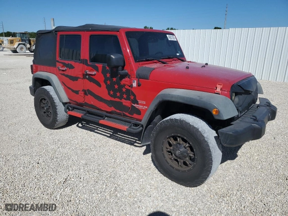 2012 Jeep Wrangler Unlimited Sport with VIN 1C4BJWDG4CL212726, listed as a Copart auction lot 49851525 with 125,566 mi miles and Salvage Title. Bid and sale history available at carsss.com. Image 4.
