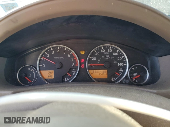 2008 Nissan Pathfinder LE with VIN 5N1BR18B28C622941, listed as a Copart auction lot 43322935 with 193,884 mi miles and Salvage Title. Bid and sale history available at carsss.com. Image 9.