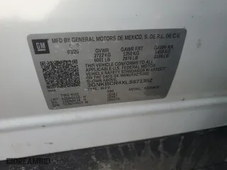 2020 Chevrolet Blazer LT with VIN 3GNKBCR4XLS671352, listed as a Copart auction lot 43343685 with 0 mi miles and Salvage Title. Bid and sale history available at carsss.com. Image 14.