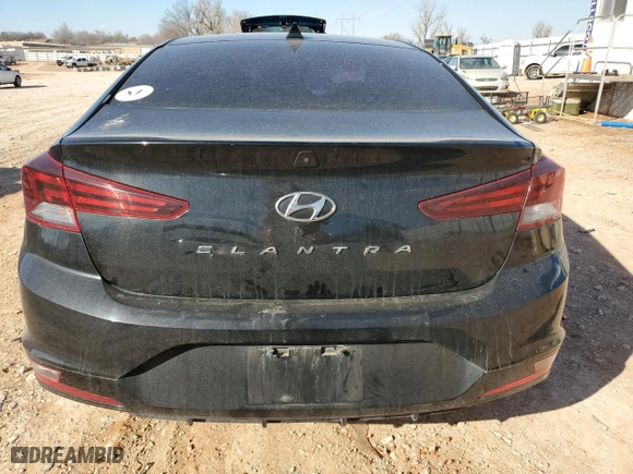2020 Hyundai Elantra SEL with VIN 5NPD84LF6LH536556, listed as a Copart auction lot 46227935 with 147,768 mi miles and Salvage Title. Bid and sale history available at carsss.com. Image 6.