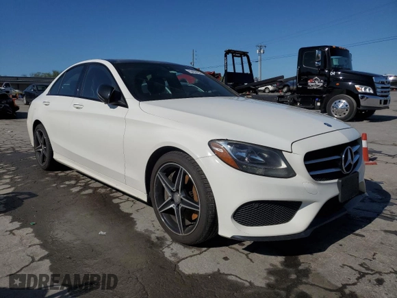 2017 Mercedes-Benz C 300 with VIN WDDWF4KB8HR214942, listed as a Copart auction lot 53439155 with 112,240 mi miles and Salvage Title. Bid and sale history available at carsss.com. Image 4.
