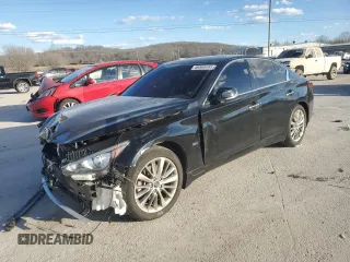 2019 Infiniti Q50 Luxe с VIN JN1EV7AR8KM555774, выставлен на аукционе Copart как лот 46566465 с пробегом 27 694 миль миль и Чистый • Clean title. История ставок и продаж доступна на DreamBid. Изображение 1.