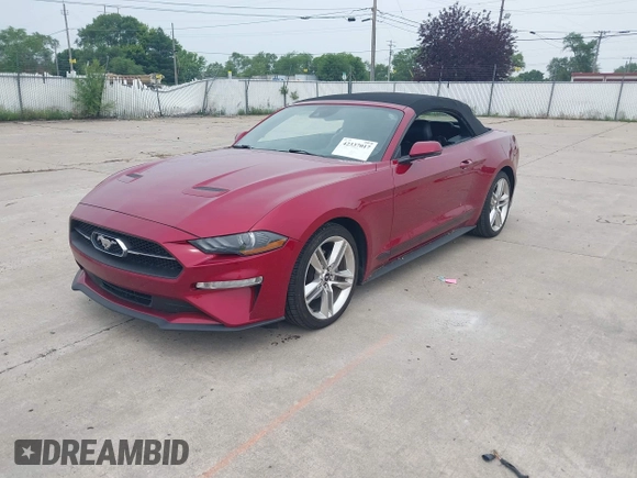 2019 Ford Mustang EcoBoost z VIN 1FATP8UH7K5148035, wystawiony jako IAAI lot #42337017 z przebiegiem 47 580 mil mil oraz . Historia ofert i sprzedaży dostępna na DreamBid. Obrazek 19.