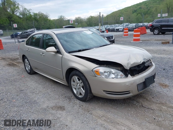 2012 Chevrolet Impala LT Fleet with VIN 2G1WG5E31C1197171, listed as a IAAI auction lot 42123791 with 98,862 mi miles and . Bid and sale history available at DreamBid. Image 1.