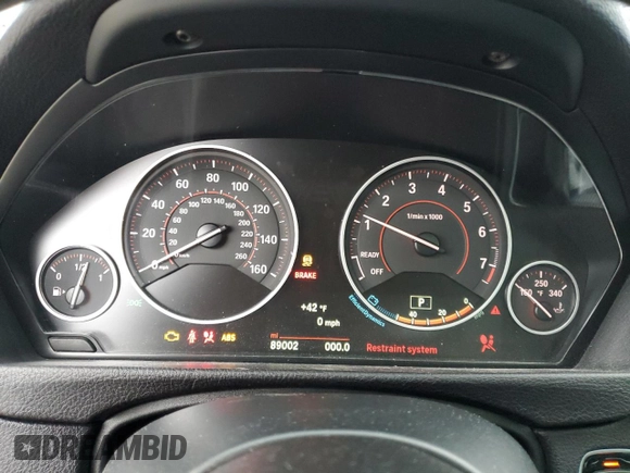 2017 BMW 4 Series 440i with VIN WBA4P1C55HK522257, listed as a Copart auction lot 45650085 with 89,002 mi miles and Salvage Title. Bid and sale history available at carsss.com. Image 9.
