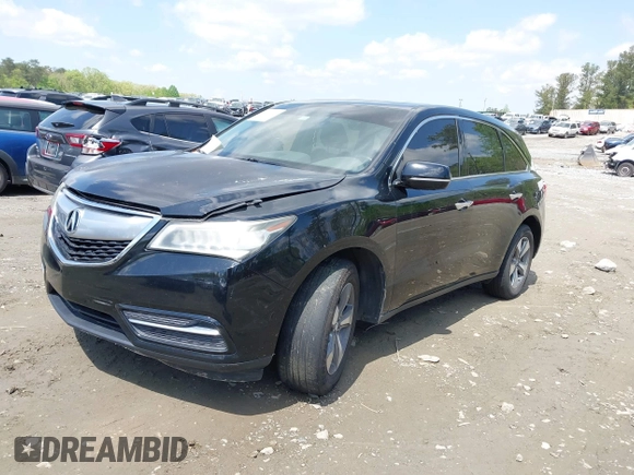 2016 Acura MDX with VIN 5FRYD3H2XGB014559, listed as a IAAI auction lot 41996171 with 154,860 mi miles. Bid and sale history available at carsss.com. Image 20.