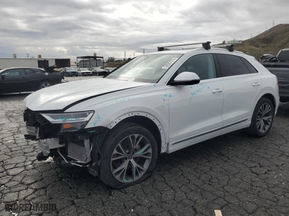 2022 Audi Q8 Premium Plus with VIN WA1EVBF16ND030858, listed as a Copart auction lot 39587974 with 19,981 mi miles. Bid and sale history available at carsss.com. Image 1.