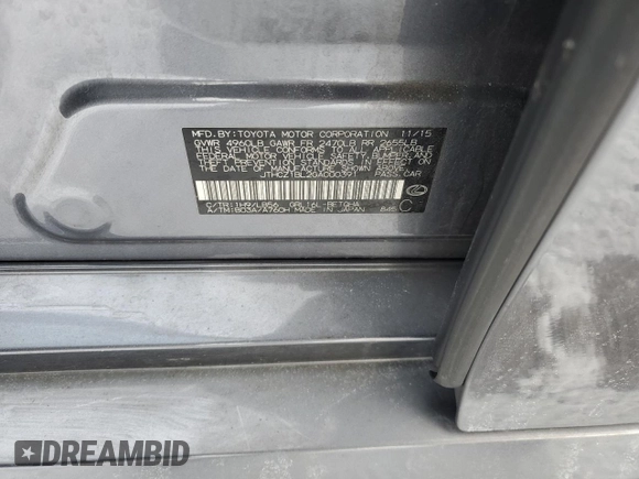 2016 Lexus GS 350 with VIN JTHCZ1BL2GA000391, listed as a Copart auction lot 45433215 with Not provided miles and Salvage title. Bid and sale history available at DreamBid. Image 12.