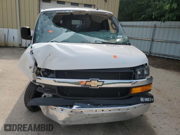 2023 Chevrolet Express Cargo with VIN 1GCWGAFP3P1127328, listed as a Copart auction lot 59623345 with Not provided miles and Salvage title. Bid and sale history available at DreamBid. Image 5.