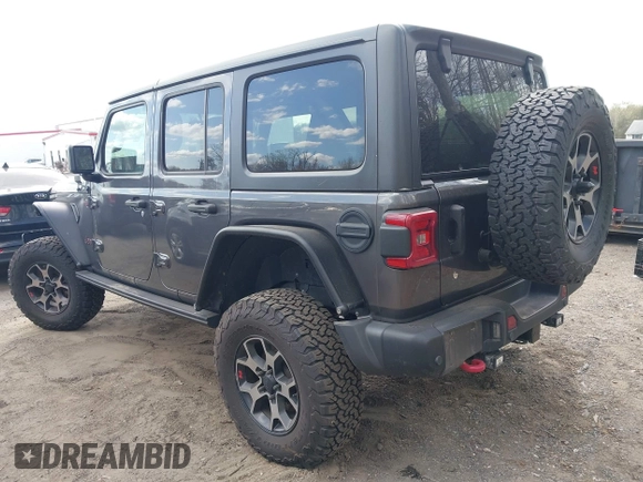 2018 Jeep Wrangler Unlimited Rubicon with VIN 1C4HJXFG8JW111195, listed as a IAAI auction lot 41916718 with 190,158 mi miles and . Bid and sale history available at DreamBid. Image 3.