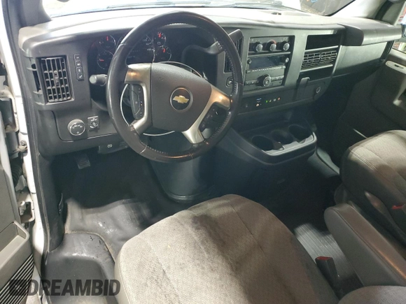 2019 Chevrolet Express Cargo with VIN 1GCWGAFP4K1227186, listed as a Copart auction lot 55532715 with 148,607 mi miles and Salvage title. Bid and sale history available at DreamBid. Image 8.