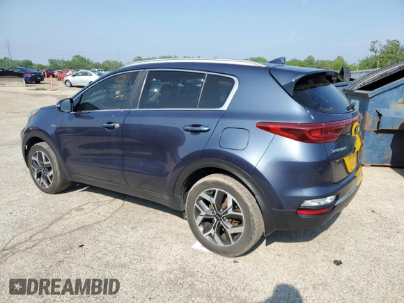 2021 Kia Sportage EX z VIN KNDPNCACXM7873312, wystawiony jako Copart lot #59749665 z przebiegiem 131 347 mil mil oraz Czysty tytuł • Clean title. Historia ofert i sprzedaży dostępna na DreamBid. Obrazek 2.