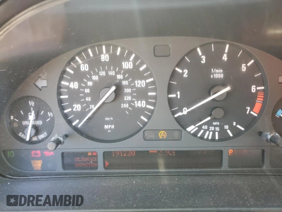 2002 BMW 5 Series 530iA with VIN WBADT63422CH95032, listed as a Copart auction lot 60777994 with 191,220 mi miles and Salvage Title. Bid and sale history available at carsss.com. Image 9.