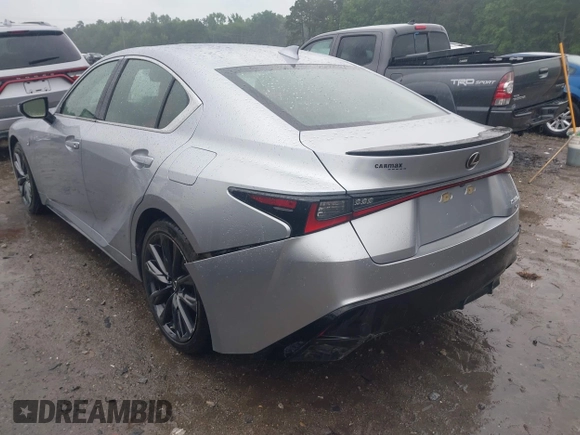 2022 Lexus IS 350 F Sport with VIN JTHGZ1E29N5023662, listed as a IAAI auction lot 42346194 with 53,996 mi miles and . Bid and sale history available at DreamBid. Image 3.